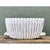Vintage White Ceramic Bamboo Basket For Sale - Image 10 of 12