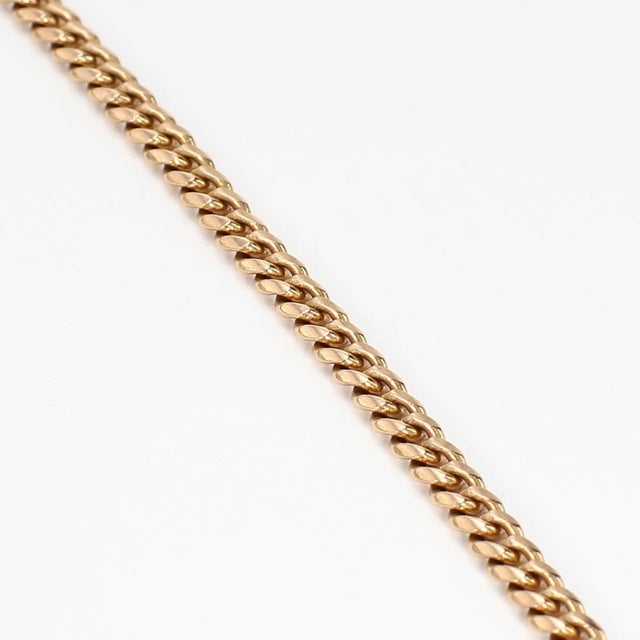 Early 21st Century 21.5in 14k Rose Gold Link Chain Necklace For Sale - Image 5 of 5