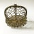 Late 20th Century Late 20th Century Vintage Metal Woven Wire Primitive Rustic Oval Brass Basket With Moving Handle For Sale - Image 5 of 8