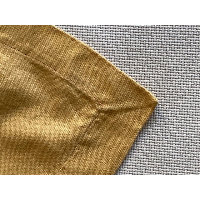 2020s Plum Textiles Runyon Mustard Linen For Sale - Image 5 of 5