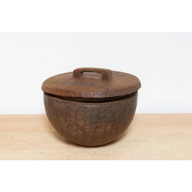 1960s Vintage Carved Wood Naga Bowl For Sale - Image 5 of 8
