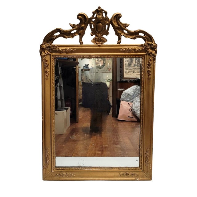 Wall mirror, Isabeline style, gilded wood, 19th century - Spain Materials: Carved and gilded wood, mirror Style: Isabeline...