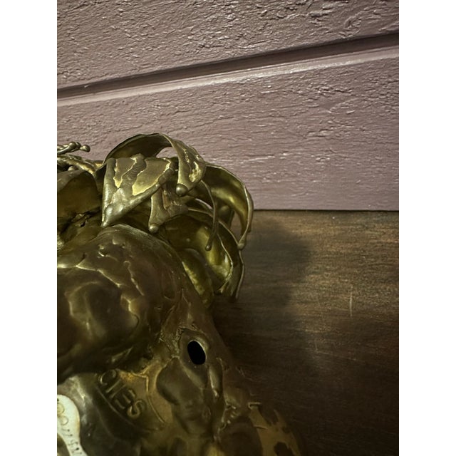 1990s Sergio Alvarado Brass Lion Figurine For Sale - Image 9 of 11