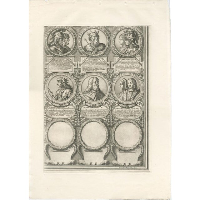 Chronological Portraits of the Kings of Spain, Rome, 1700, Engravings, Set of 11 For Sale - Image 12 of 13