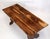 Rustic Vintage English Yew Wood Trestle Dining Table, 1960s For Sale - Image 3 of 15
