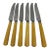 Vintage Mid-Century Lamson Usa Butterscotch Catalin Steak Knives - Set of 6 For Sale