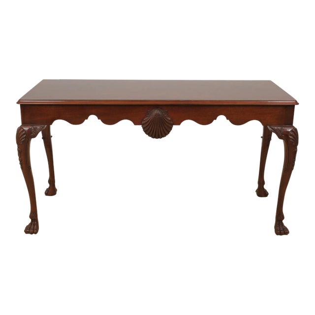 Kindel Irish Georgian Masterworks Mahogany Library Desk Table For Sale