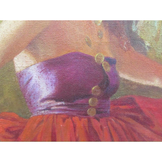Spanish Colonial (Peruvian) Painting of a Flamenco or Gypsy Dancer by c.h. Kletzker For Sale - Image 4 of 18