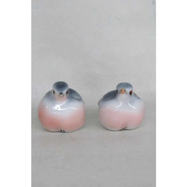 Traditional Vintage Bone China Baby Bird Salt and Pepper Shakers Set 4500b For Sale - Image 3 of 9