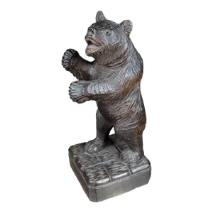 Vintage Black Forest Figurine - Carved Standing Bear