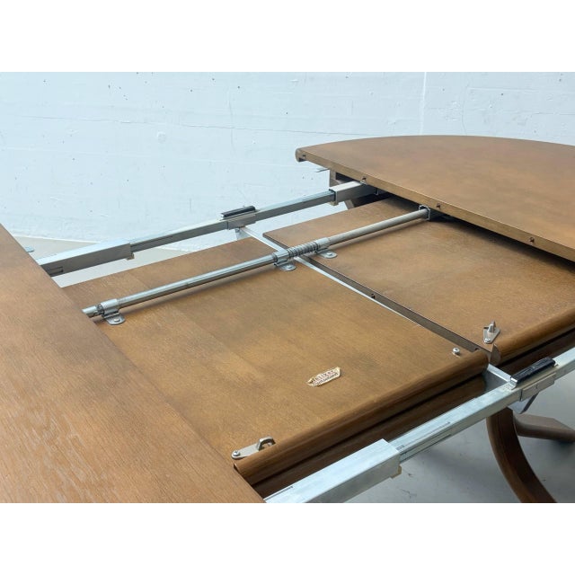 Extendable Dining Table from Dietiker, Switzerland, 1970s For Sale - Image 9 of 15