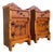 Antique Rustic Bedside Tables in Natural Pine, 1890s, Set of 2 For Sale
