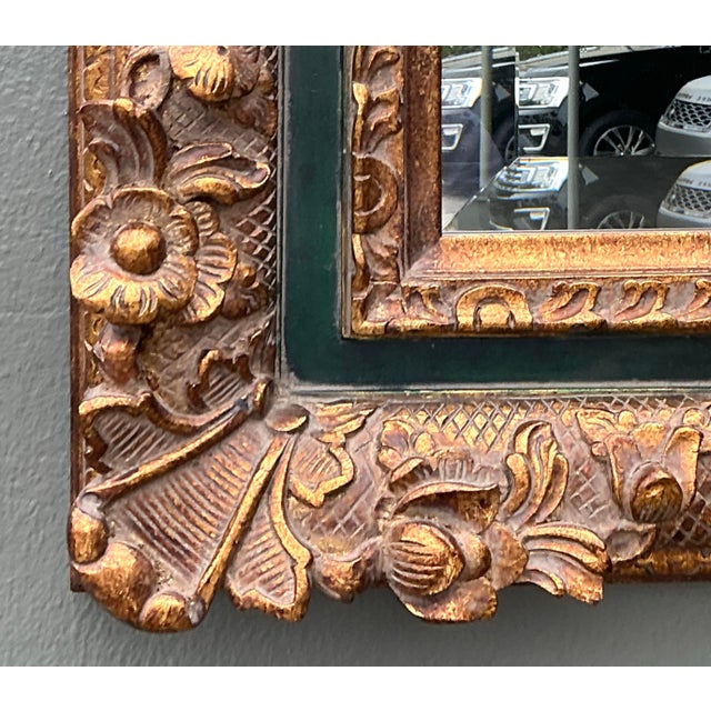 Vintage Gilt Tipped Beveled Mirror For Sale - Image 10 of 12