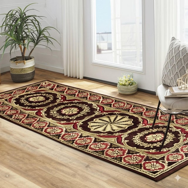 2020s 9x12 Giselle Coral Traditional Floral Hand Knotted Wool Carpet Rug For Sale - Image 5 of 9