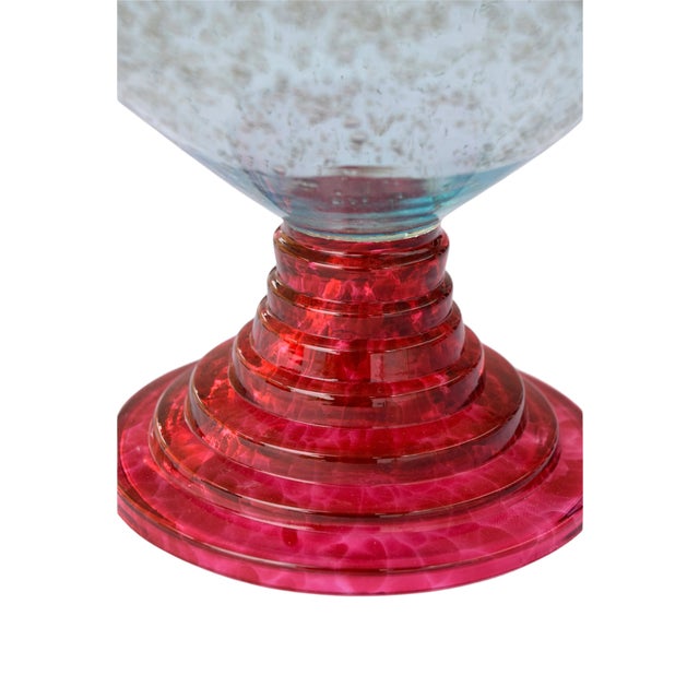 1990s Dolbi Cashier Italian Art Glass Vase For Sale - Image 5 of 9