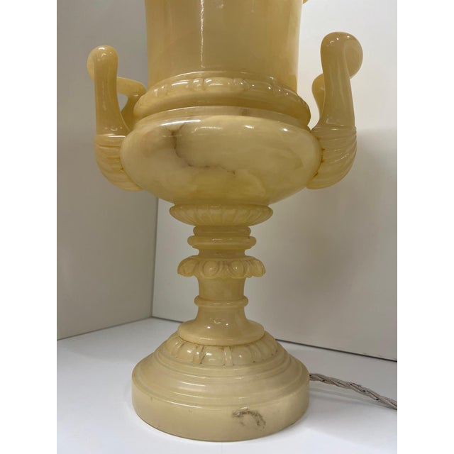 Alabaster Table Lamp, 1970s For Sale - Image 3 of 12