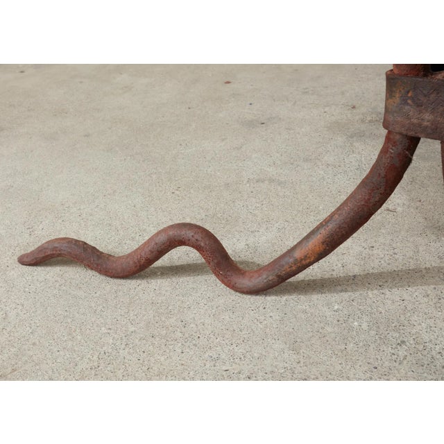 Late 20th Century Monumental Midcentury Brutalist Center or Garden Table Sculpture For Sale - Image 5 of 13