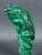 Late 20th Century Handcarved Malachite Solid Stone Frog Sculpture For Sale - Image 9 of 12