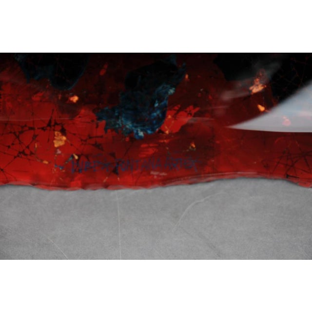 Glass Large Artists Bowl by Duilio Barnabe, Dubé for Fontana Arte, Italy For Sale - Image 7 of 18