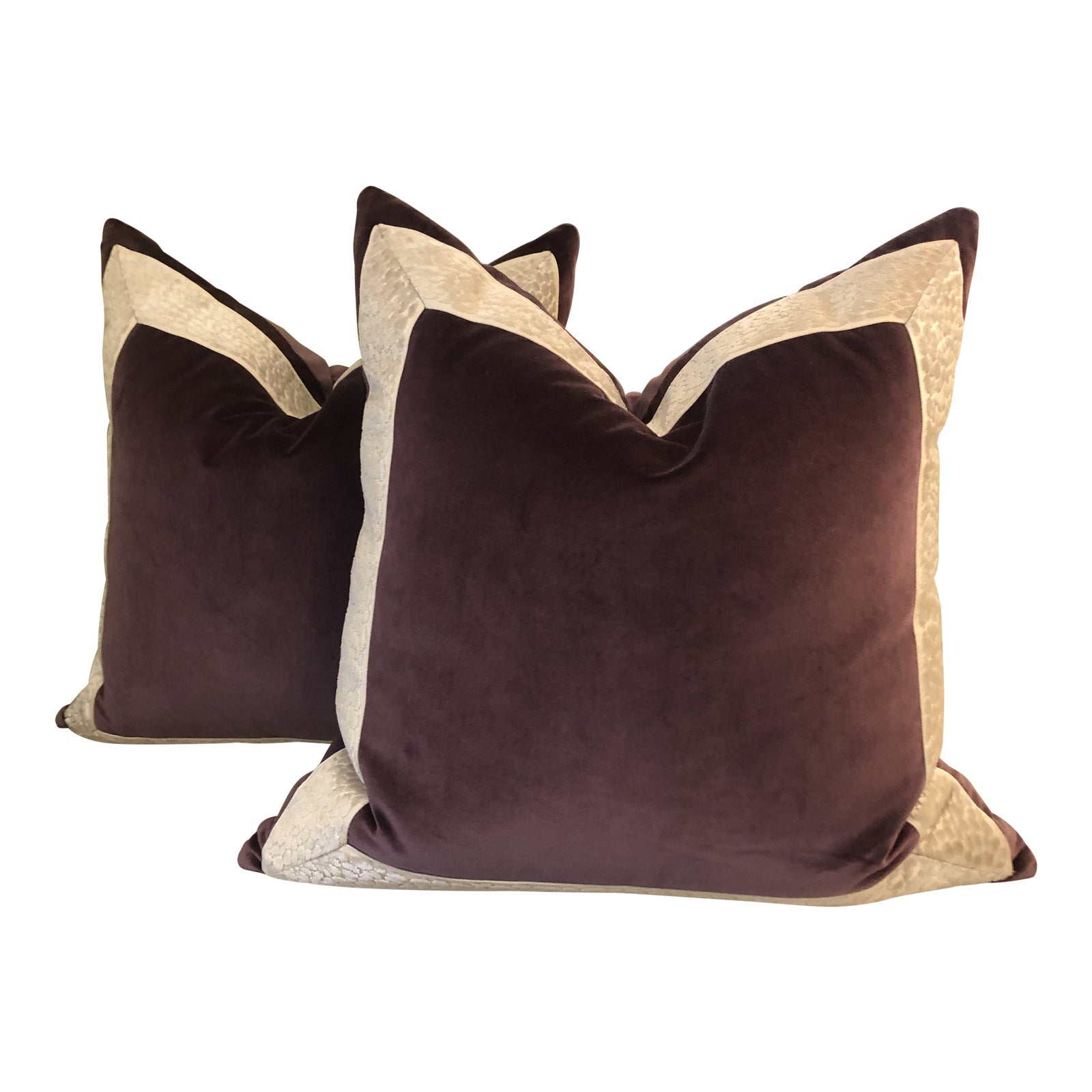 Contemporary Decorative Throw Pillows a Pair Chairish