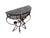 Early 20th Century Oscar Bach Style Marble Top Iron Console Iron Mirror For Sale In New York - Image 6 of 18