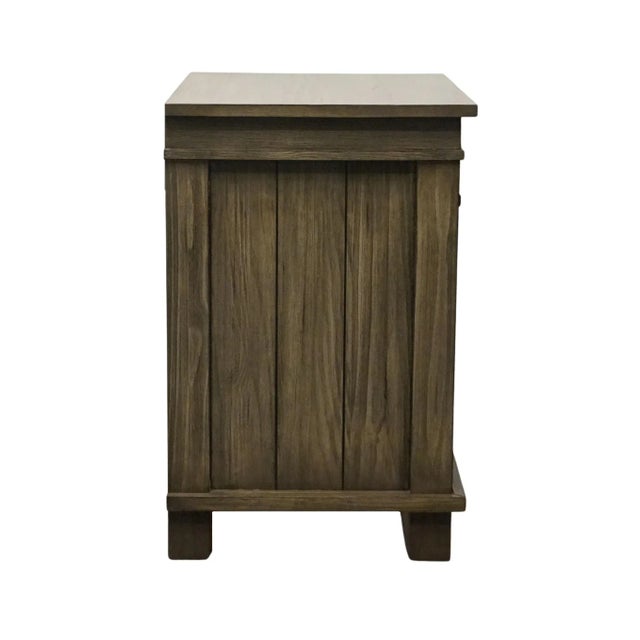 A-America Glacier Point Collection Solid New Zealand Pine 27" Three Drawer Nightstand - Greystone Finish For Sale - Image 11 of 12