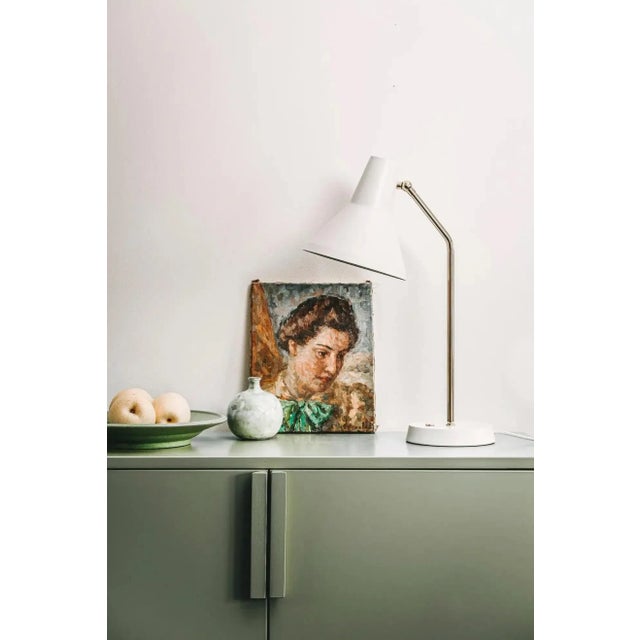 Mid-Century Modern Lisa Johansson-Pape 'Carin' Table Lamp in Brass for Innolux For Sale - Image 3 of 7