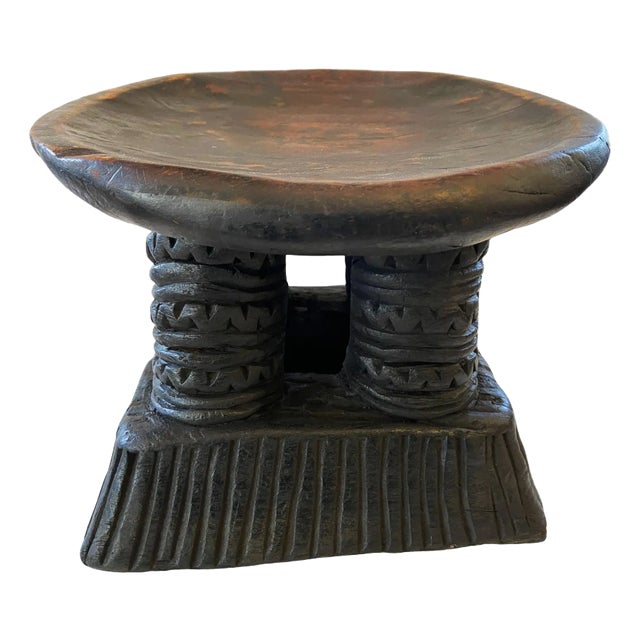 Vintage African Low Stool Bamun Cameroon For Sale