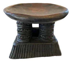 Vintage African Low Stool Bamun Cameroon