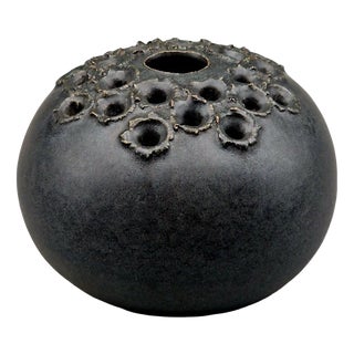 Brutalist Ikebana Vase by Aage Würtz for Studiokeramik, Denmark, 1960s For Sale