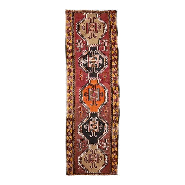 Vintage Kars Kilim Rug For Sale