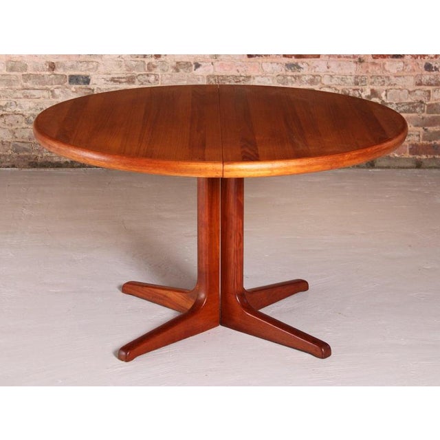 Danish Mid Century extending teak dining table by Glostrup, circa 1960s. Extends to 170cm to seat up to 6 people. Fully...