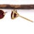 Metal Timeless Round 6mm Red Garnet Martini Studs in Solid 14k Gold-Set of 2 For Sale - Image 7 of 7