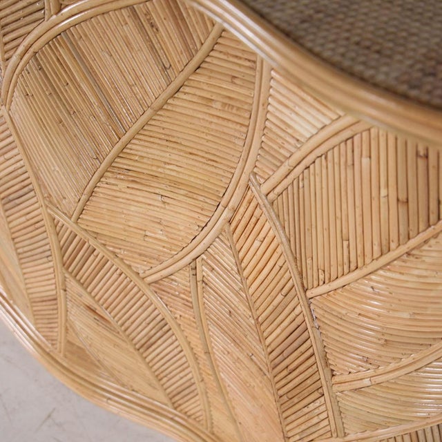 Leaf Rattan Console Table For Sale - Image 13 of 16