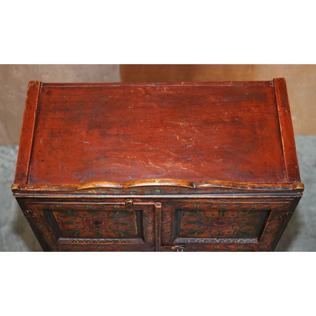 Hand Painted Cupboard, 1860s For Sale - Image 6 of 13