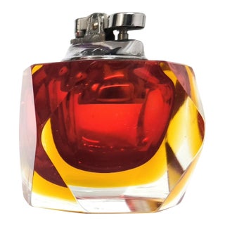 Murano Glass Lighter by Flavio Poli for Seguso, 1960s For Sale