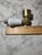 White Vintage Porcelain Brass Bathroom Handle For Sale - Image 8 of 9