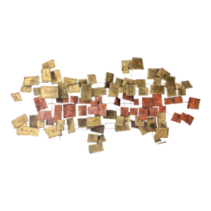 1960s C. Jere Copper and Brass Sculptural Wall Art