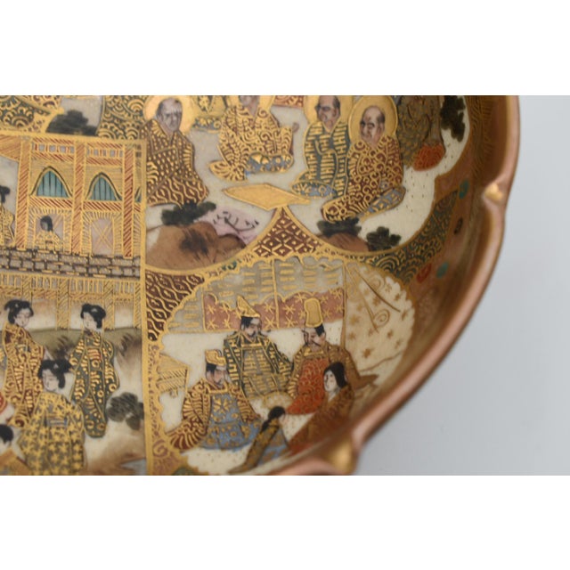 Gold Late 19th Century Japanese Satsuma Bowl From the Meiji Period For Sale - Image 8 of 18