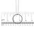 Early 21st Century .925 Sterling Silver 3.0 Cttw Alternating Black and White Diamond Open Hoop Circle Pendant Necklace For Sale - Image 5 of 5