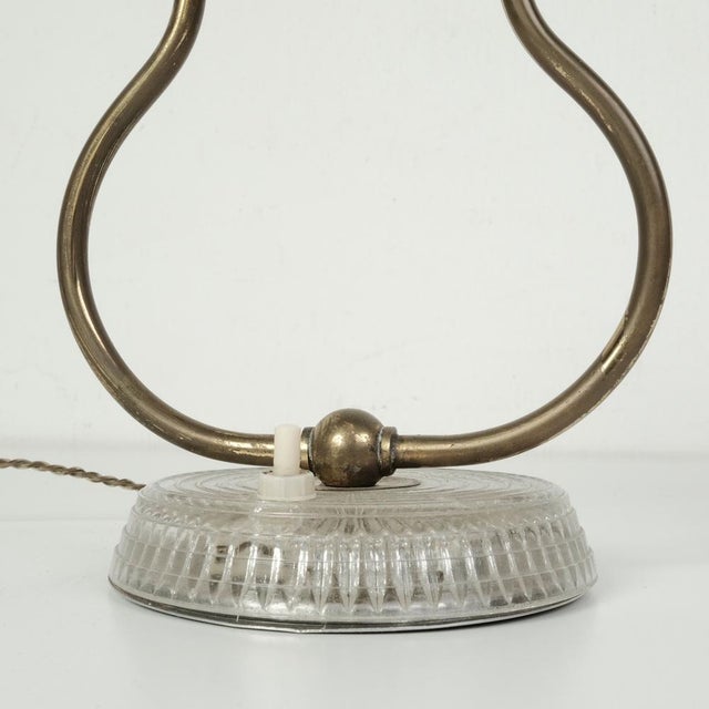 Murano Glass and Brass Campanella Table Lamp, Italy, 1950s For Sale - Image 12 of 17