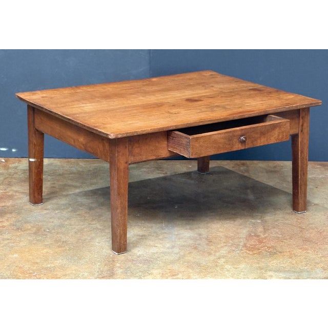 French French Rectangular Low or Coffee Table of Cherry For Sale - Image 3 of 8