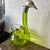 Early 20th Century Antique Claret Wine Decanter/Carafe of Light Green Glass and Silver Plate, England For Sale - Image 5 of 12