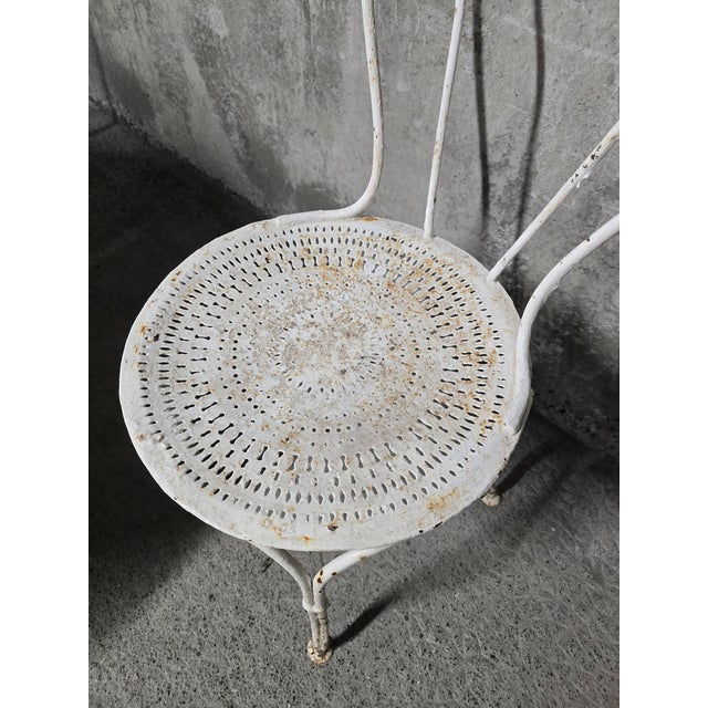 Wrought Iron Garden Table and Chairs, 1930s, Set of 5 For Sale - Image 10 of 12