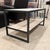 Salvations Burgess Coffee Table A two-tier marble coffee table with iron frame custom-built by Salvations Architectural...