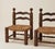 1960s 1960s Charles Dudouyt Brutalist Low Fireside Chairs, Oak and Rush, a Pair For Sale - Image 5 of 9