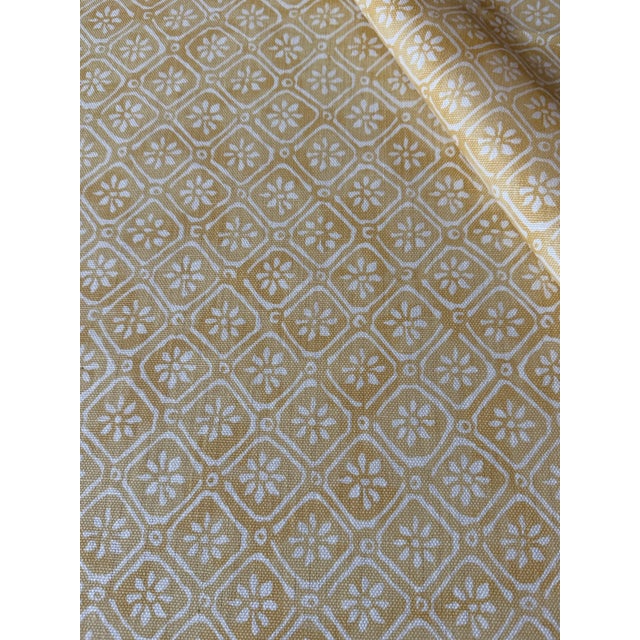 Traditional Namay Samay Bau Zhu Pale Yellow 6 1/2 Yards Fabric For Sale - Image 3 of 4