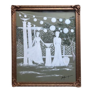 Le Garden Party- An Elle Yount Original Painting For Sale