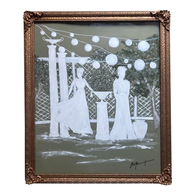 Le Garden Party- An Elle Yount Original Painting For Sale
