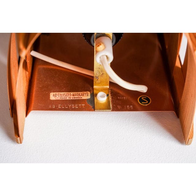Copper Model V155 Wall Lights by Hans-Agne Jakobsson, Sweden, 1970s, Set of 6 For Sale - Image 8 of 11